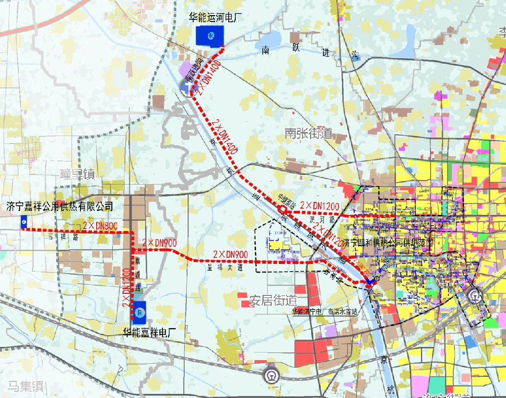 濟(jì)寧四和供熱有限公司熱源替換工程DN1400供熱管網(wǎng)設(shè)計(jì)(長輸管網(wǎng)）